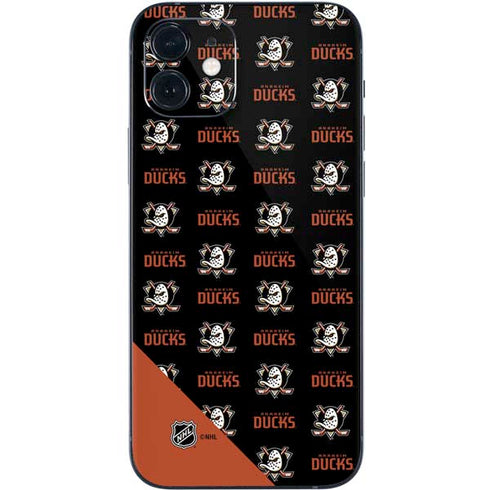 NHL Anaheim Ducks Pattern iPhone 12 Skin