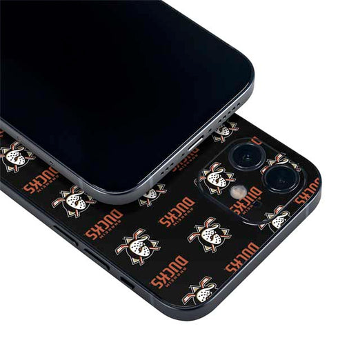 NHL Anaheim Ducks Pattern iPhone 12 Skin