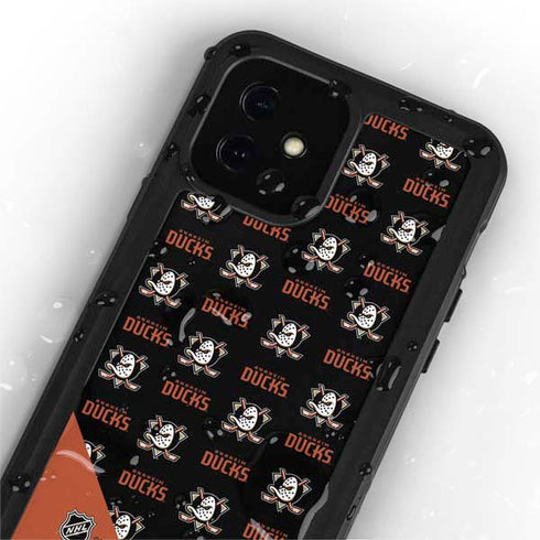 NHL Anaheim Ducks Pattern iPhone 12 Waterproof Case