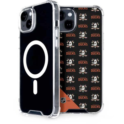 NHL Anaheim Ducks Pattern iPhone 13 MagSafe Case