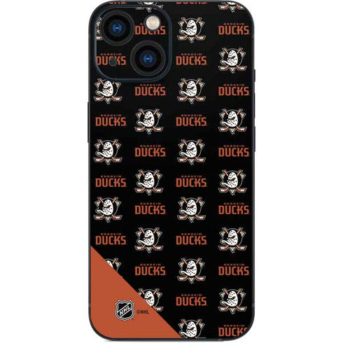 NHL Anaheim Ducks Pattern iPhone 13 Mini Skin