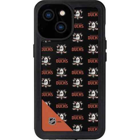 NHL Anaheim Ducks Pattern iPhone 13 Mini Waterproof Case