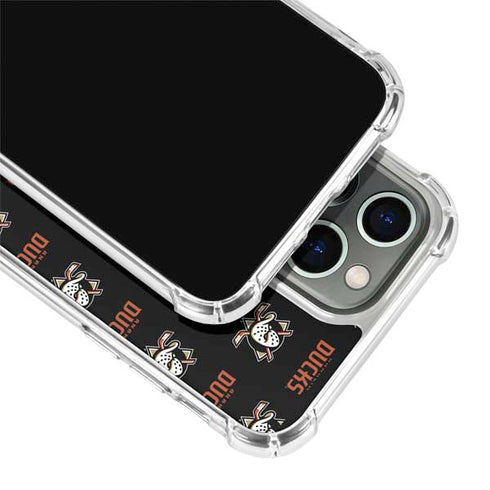 NHL Anaheim Ducks Pattern iPhone 13 Pro Clear Case