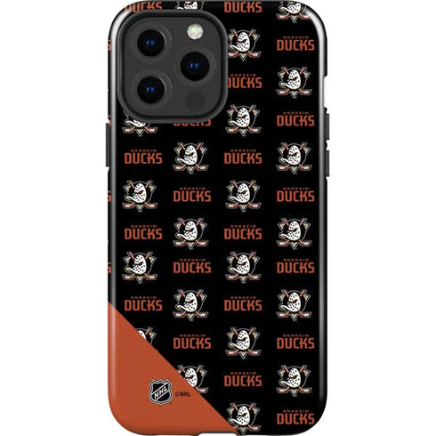 NHL Anaheim Ducks Pattern iPhone 13 Pro Max Impact Case