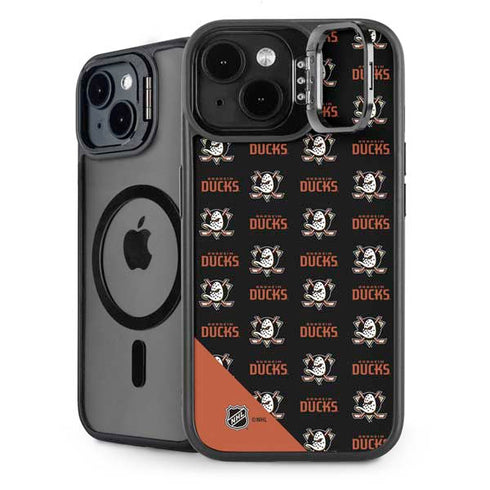 NHL Anaheim Ducks Pattern iPhone 14 Kickstand Case