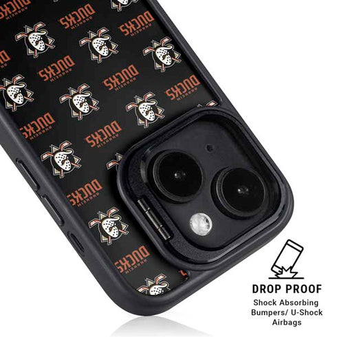 NHL Anaheim Ducks Pattern iPhone 14 Kickstand Case