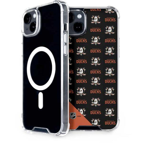 NHL Anaheim Ducks Pattern iPhone 14 MagSafe Case