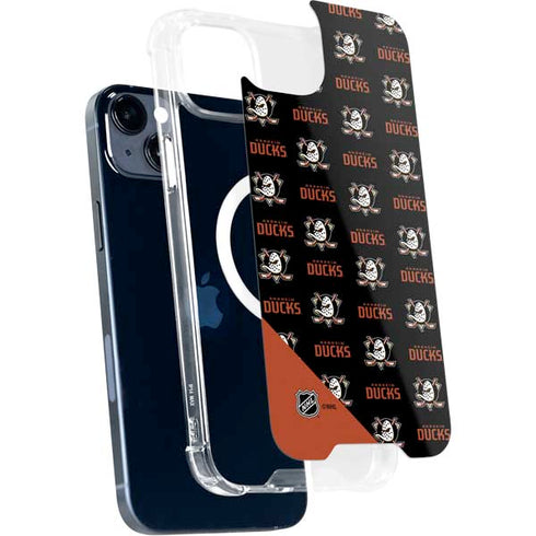 NHL Anaheim Ducks Pattern iPhone 14 MagSafe Case