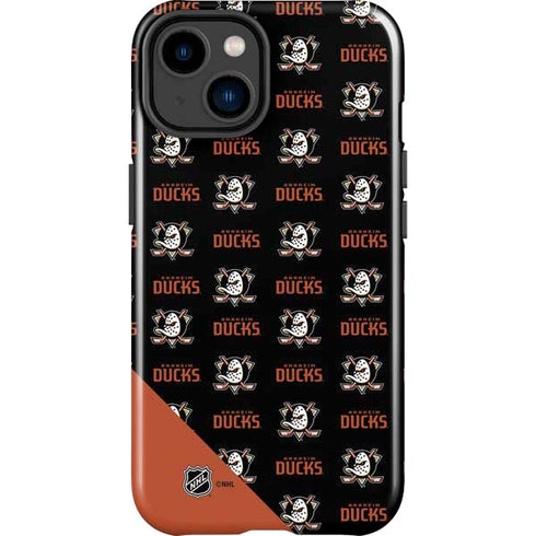NHL Anaheim Ducks Pattern iPhone 14 Plus Impact Case