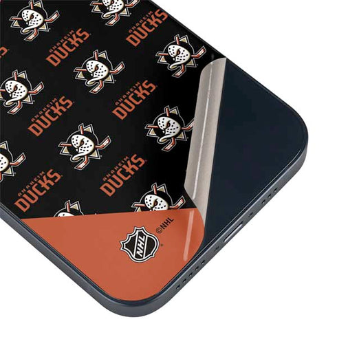 NHL Anaheim Ducks Pattern iPhone 14 Skin