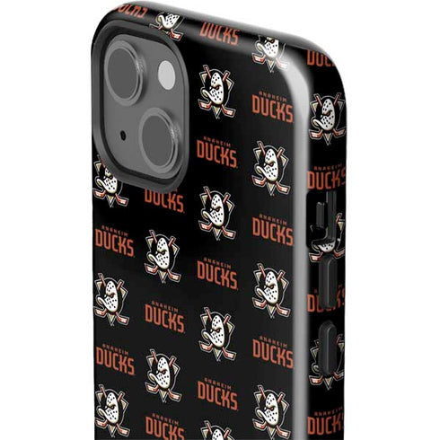 NHL Anaheim Ducks Pattern iPhone 15 Impact Case