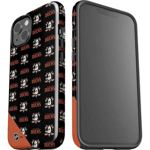 NHL Anaheim Ducks Pattern iPhone 15 Plus Impact Case
