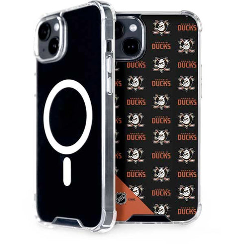 NHL Anaheim Ducks Pattern iPhone 15 Plus MagSafe Case