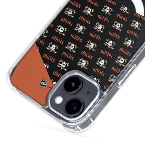 NHL Anaheim Ducks Pattern iPhone 15 Plus MagSafe Case