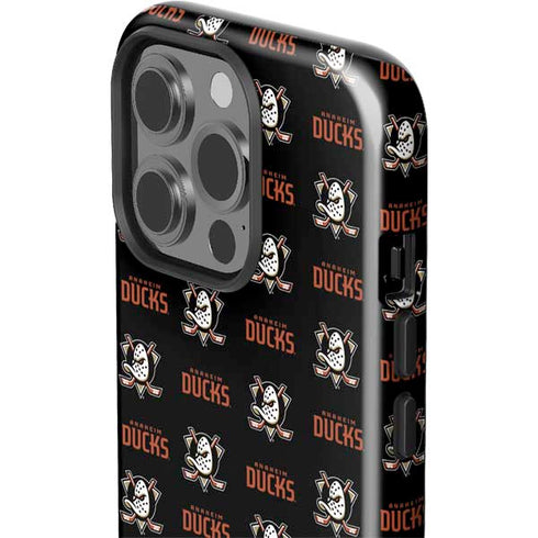 NHL Anaheim Ducks Pattern iPhone 15 Pro Impact Case