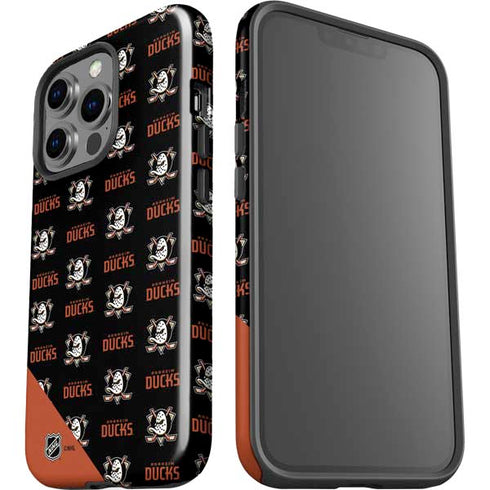 NHL Anaheim Ducks Pattern iPhone 15 Pro Impact Case