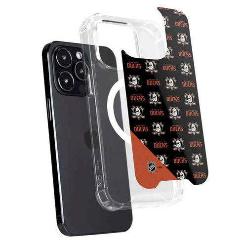 NHL Anaheim Ducks Pattern iPhone 15 Pro MagSafe Case