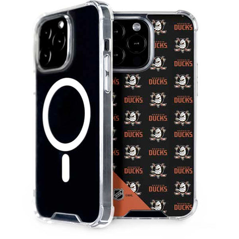 NHL Anaheim Ducks Pattern iPhone 15 Pro Max MagSafe Case