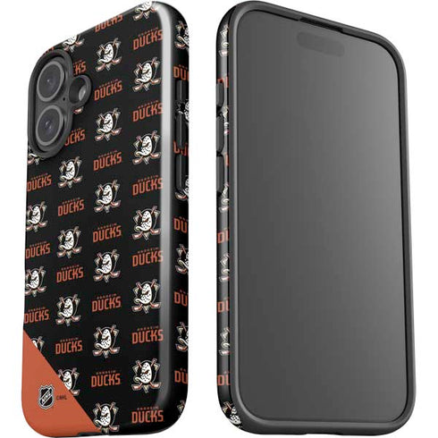 NHL Anaheim Ducks Pattern iPhone 16 Impact Case