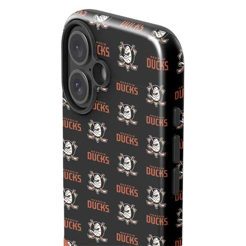 NHL Anaheim Ducks Pattern iPhone 16 Plus Impact Case