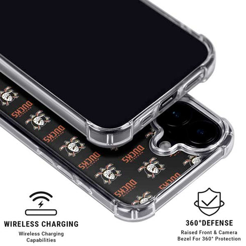 NHL Anaheim Ducks Pattern iPhone 16 Plus MagSafe Case