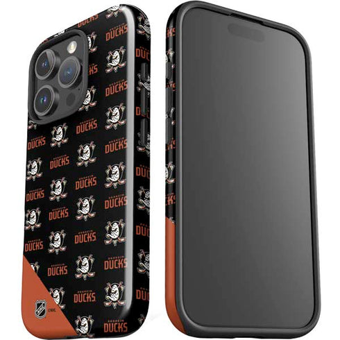 NHL Anaheim Ducks Pattern iPhone 16 Pro Impact Case