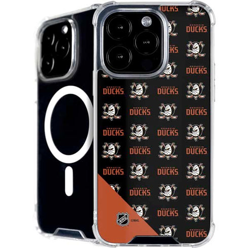 NHL Anaheim Ducks Pattern iPhone 16 Pro MagSafe Case