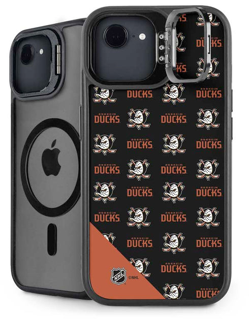 NHL Anaheim Ducks Pattern iPhone 16e Kickstand Case