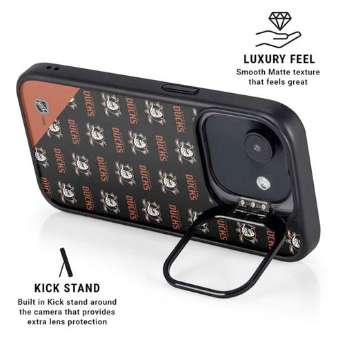 NHL Anaheim Ducks Pattern iPhone 16e Kickstand Case