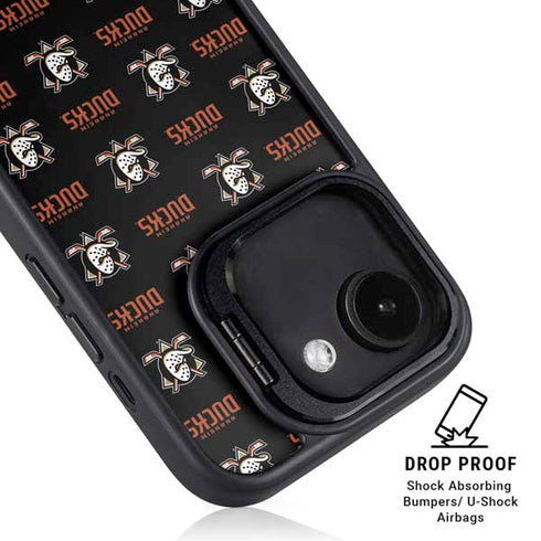 NHL Anaheim Ducks Pattern iPhone 16e Kickstand Case