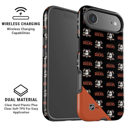 NHL Anaheim Ducks Pattern iPhone 17 Air Magsafe Impact Case