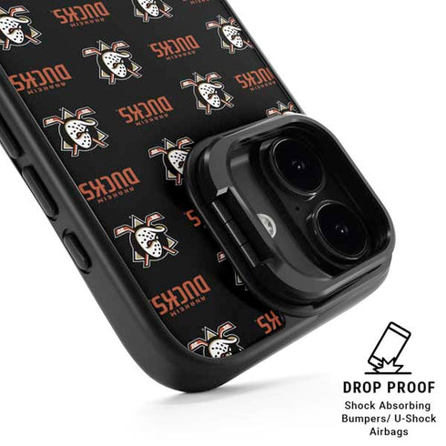 NHL Anaheim Ducks Pattern iPhone 17 Kickstand Case