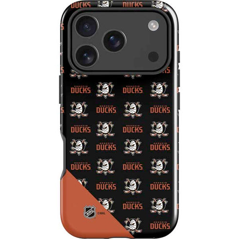 NHL Anaheim Ducks Pattern iPhone 17 Pro Impact Case