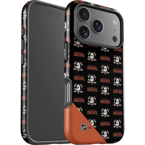 NHL Anaheim Ducks Pattern iPhone 17 Pro Impact Case