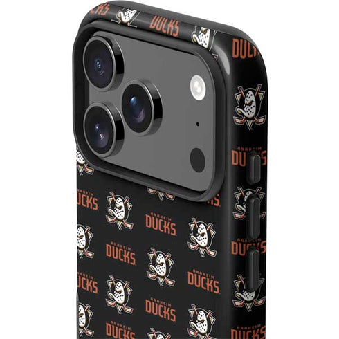 NHL Anaheim Ducks Pattern iPhone 17 Pro Max Impact Case