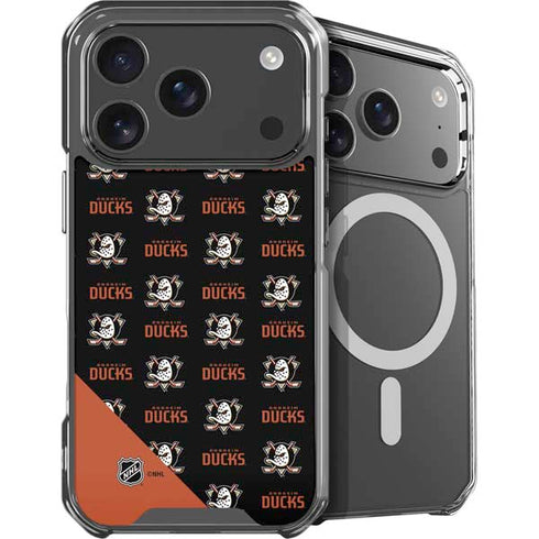 NHL Anaheim Ducks Pattern iPhone 17 Pro Max MagSafe Case