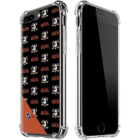 NHL Anaheim Ducks Pattern iPhone 7/8 Plus Clear Case