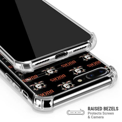 NHL Anaheim Ducks Pattern iPhone 7/8 Plus Clear Case