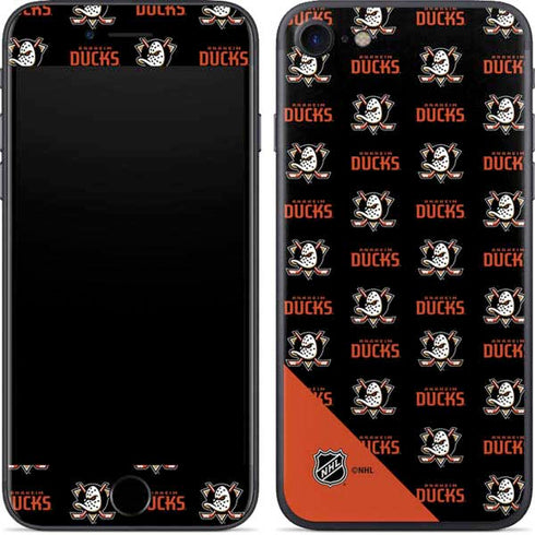 NHL Anaheim Ducks Pattern iPhone SE (2nd & 3rd Gen) Skin