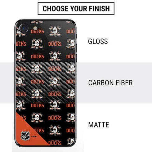 NHL Anaheim Ducks Pattern iPhone SE (2nd & 3rd Gen) Skin