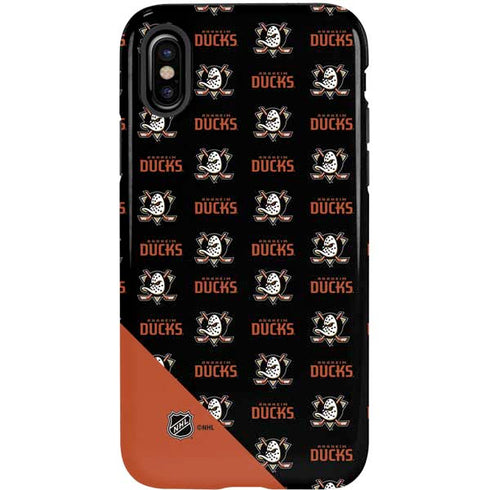 NHL Anaheim Ducks Pattern iPhone X Pro Case