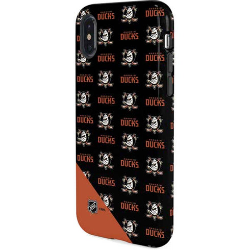 NHL Anaheim Ducks Pattern iPhone X Pro Case