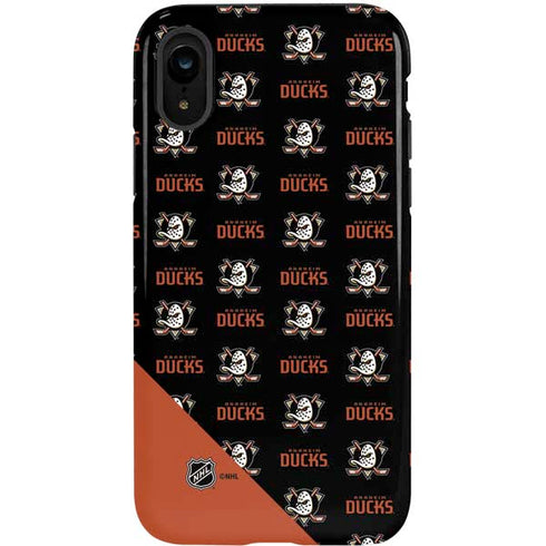 NHL Anaheim Ducks Pattern iPhone XR Pro Case