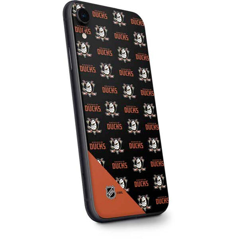 NHL Anaheim Ducks Pattern iPhone XR Skin