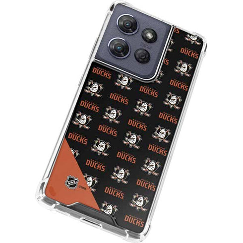 NHL Anaheim Ducks Pattern Moto G Power 5G (2025) Clear Case