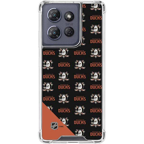 NHL Anaheim Ducks Pattern Moto G Stylus 5G (2025) Clear Case