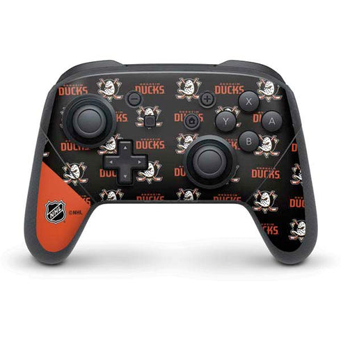 NHL Anaheim Ducks Pattern Nintendo Switch Pro Controller Skin