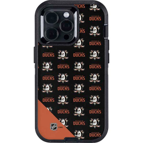 NHL Anaheim Ducks Pattern Otterbox Defender iPhone Skin