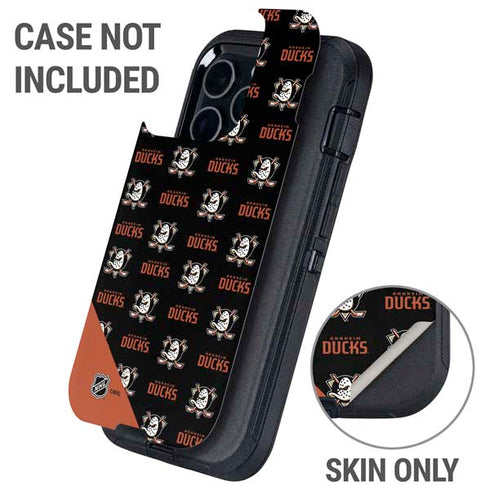 NHL Anaheim Ducks Pattern Otterbox Defender iPhone Skin