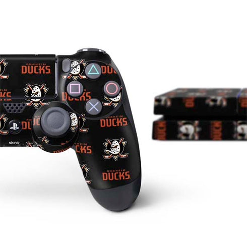 NHL Anaheim Ducks Pattern PS4 Console and Controller Bundle Skin